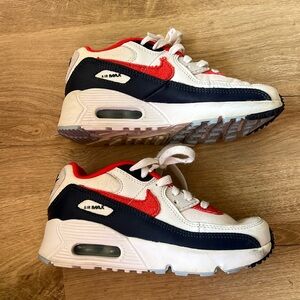 Nike Air Max Shoes - Red and Navy - Little Boy size 13